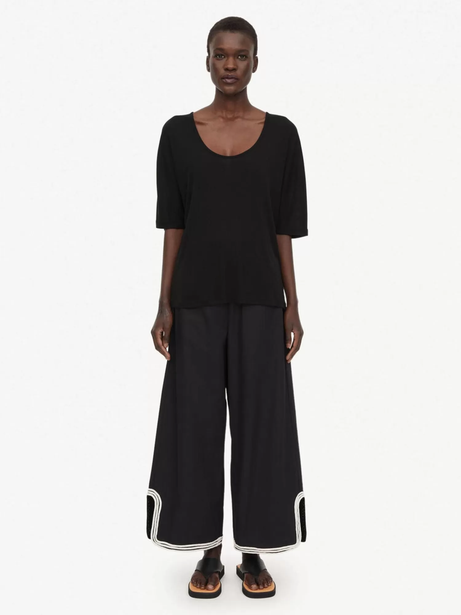 By Malene Birger Milone Hose Mit Weitem Bein